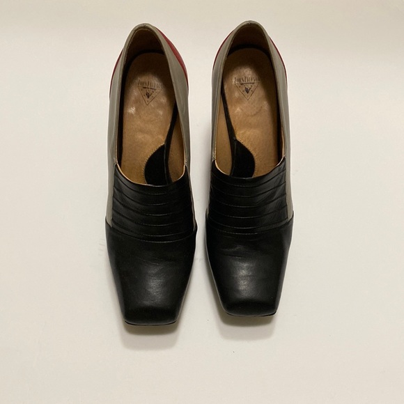John Fluevog Rare Color Block Leather Shoes. - Picture 11 of 14